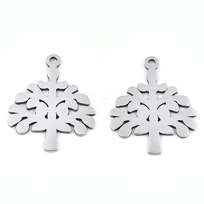 Non-Tarnish 201 Stainless Steel Pendants STAS-S081-022-1