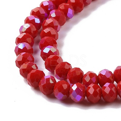 Electroplate Opaque Solid Color Glass Beads Strands LS-EGLA-A034-P3mm-L04-1