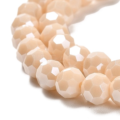 Electroplate Opaque Glass Beads Strands LS-EGLA-A035-P6mm-A05-1