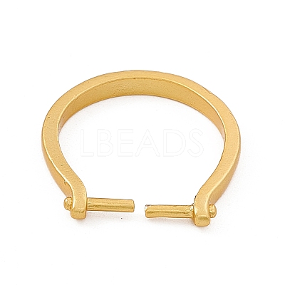 Rack Plating Brass Open Cuff Ring Settings KK-G455-15MG-1