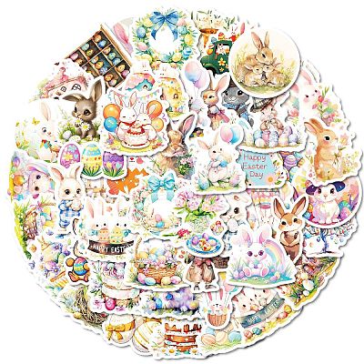 Easter Rabbit Paper Sticker STIC-C013-05-1