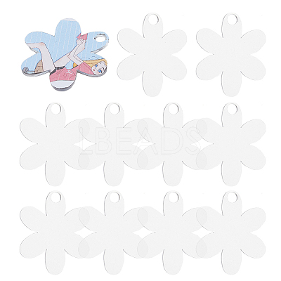 10Pcs Acrylic Big Pendants OACR-DC0001-23B-1