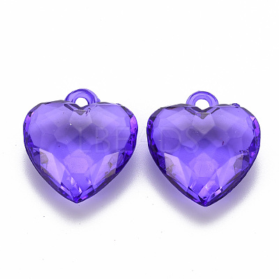 Transparent Acrylic Pendants TACR-T024-03B-936-1