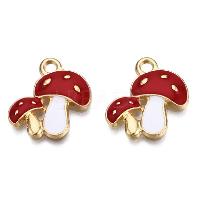 Autumn Theme Alloy Enamel Pendants ENAM-T009-46E-RS-1