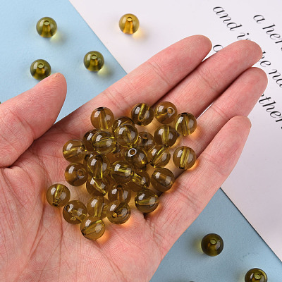 Transparent Acrylic Beads MACR-S370-A10mm-737-1
