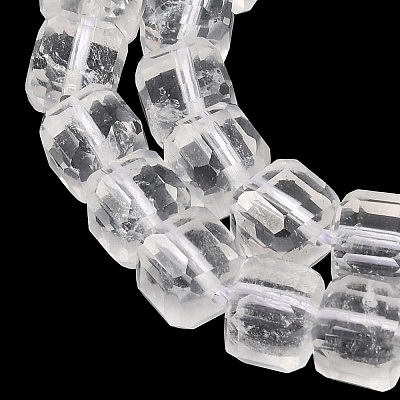 Natural Quartz Crystal Rock Crystal Beads Strands GG-CBA4808-B03-03-1