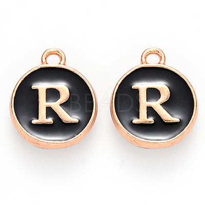 Golden Plated Alloy Charms X-ENAM-S118-02R-1