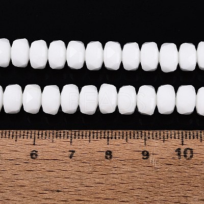 Opaque Glass Beads Strands GLAA-Q114-01A-B01-1