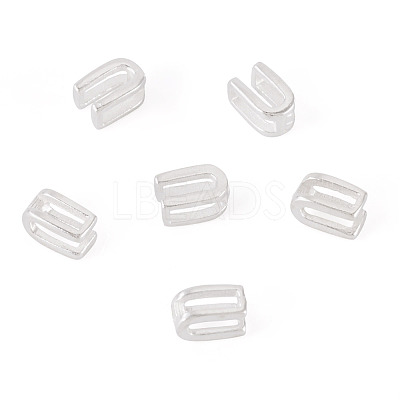6Pcs 925 Sterling Silver Hollow Initial Beads STER-TA0001-53U-1