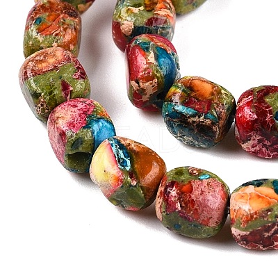 Natural Imperial Jasper Beads Strands G-N342-62H-1