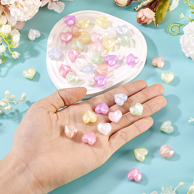Luminous Transparent Acrylic Beads LACR-TA0001-07B-1