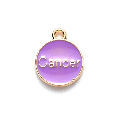 Alloy Enamel Pendants X-ENAM-S124-01A-01D-1