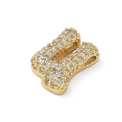 Brass Micro Pave Cubic Zirconia Pendants KK-A300-02G-U-1