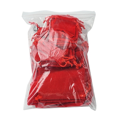 30Pcs Rectangle Velvet Pouches TP-FS0001-02D-1