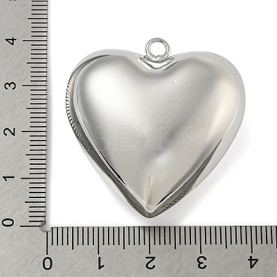 Heart Brass Pendants KK-N254-98P-1