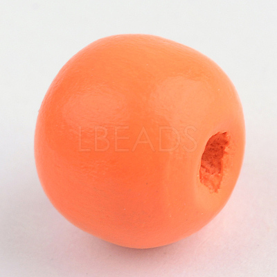 Natural Wood Beads WOOD-S662-11x12mm-A07-1