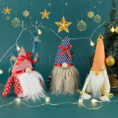 Artificial Wool Gnome Beard Costume Beard DIY-WH0188-94A-1
