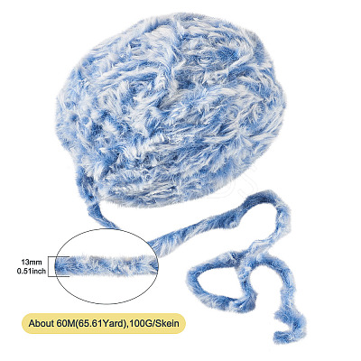 Super Bulky Imitation Fur Polyester Yarn OCOR-TAC0016-36K-1