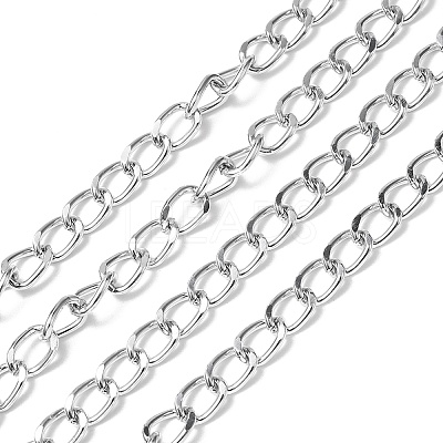 Aluminium Twisted Curb Chains CHA-YW0001-07S-1