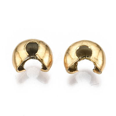 304 Stainless Steel Crimp Beads Covers STAS-S117-012C-1