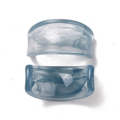 Imitation Lampwork Style Acrylic Beads OACR-B002-07-1