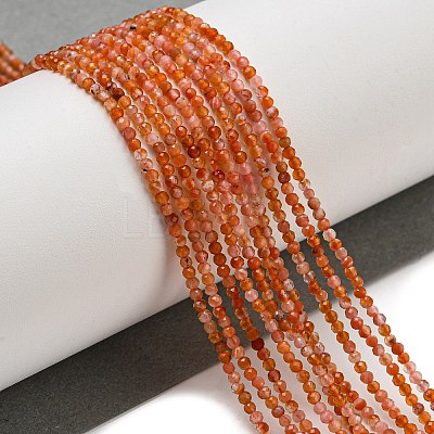 Natural Carnelian Beads Strands X-G-A129-A01-01-1