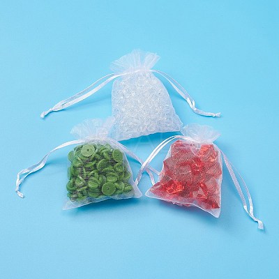 Organza Gift Bags with Drawstring X-OP-R016-7x9cm-04-1