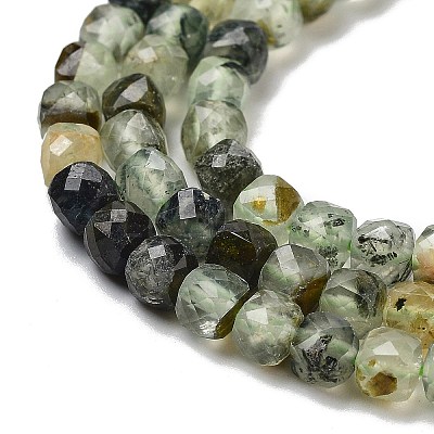Natural Prehnite Beads Strands G-B088-E16-04-1