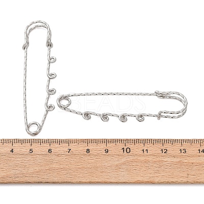 304 Stainless Steel Safety Pins Brooch Findings STAS-C181-01F-P-1