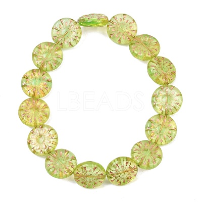 Czech Pressed Glass Beads GLAA-I061-47-1