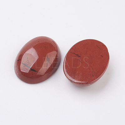 Natural Red Jasper Flat Back Cabochons X-G-G741-30x40mm-11-1