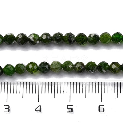 Natural Diopside Beads Strands X-G-G188-B14-02-1