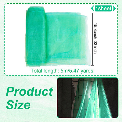 Polyester Organza Fabric DIY-WH0622-049B-1