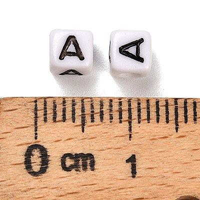 Opaque Acrylic Beads OACR-S076-01A-1