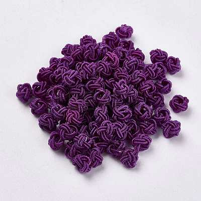 Polyester Weave Beads WOVE-K001-A11-1