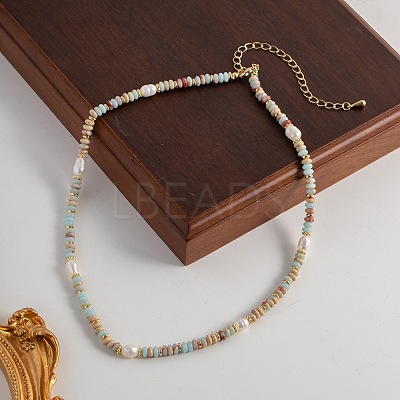 Natural Freshwater Pearl Potato Necklaces FS-WG9BE95-01-1