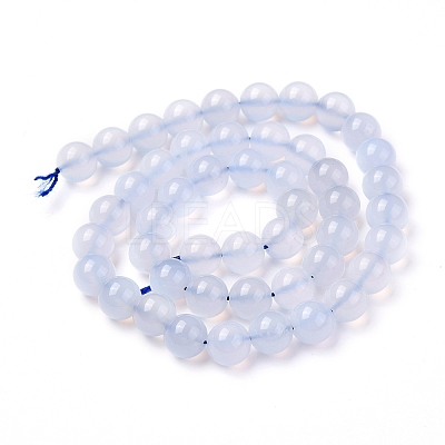 Grade A Natural Blue Lace Agate Beads Strands G-F222-29-8mm-1-1