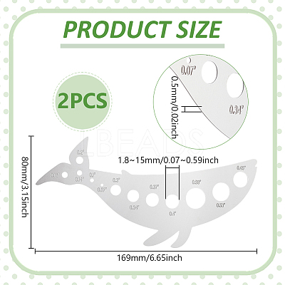 2Pcs Whale Herb Stripper Tool STAS-UN0064-24A-1