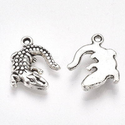 Tibetan Style Alloy Pendants TIBE-Q094-02AS-RS-1