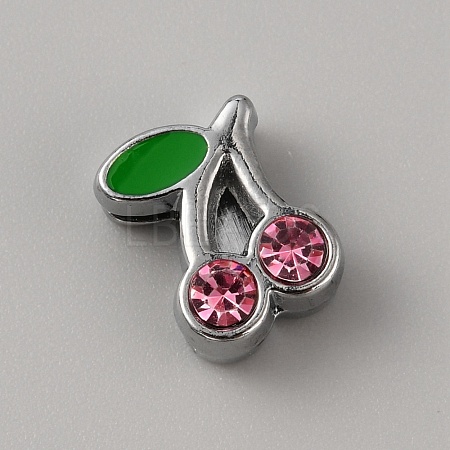 Alloy Rhinestone Slide Charms FIND-WH0419-89A-1