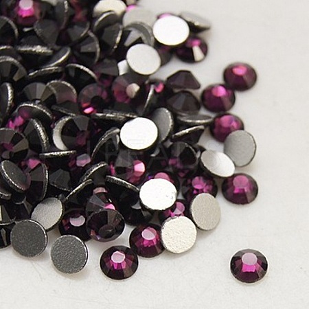 Amethyst Faceted Glass Flat Back Rhinestone for Nail Art X-RGLA-C002-SS6-204-1