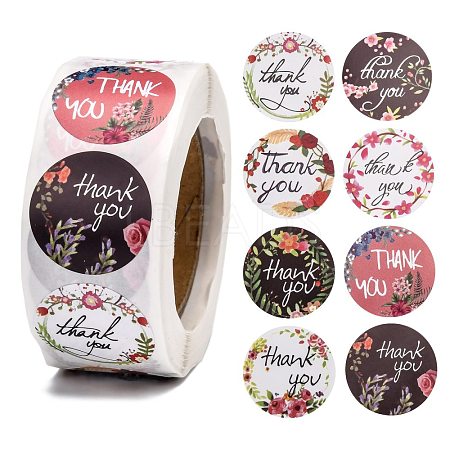 Thank You Theme Self-Adhesive Paper Stickers - Lbeads.com