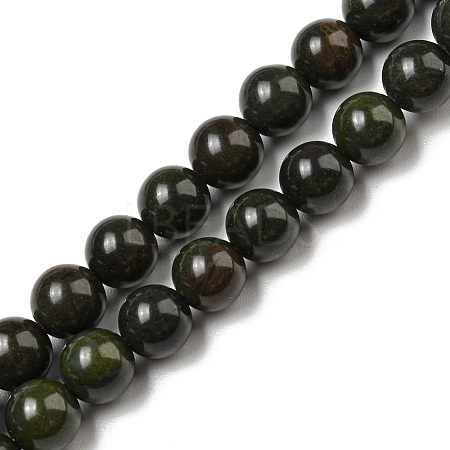 Natural African Green Autumn Jasper Beads Strands G-R494-A19-02-1