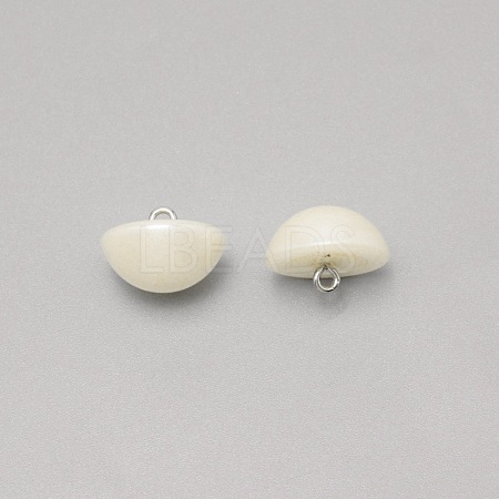 1-Hole Plastic Buttons BUTT-WH0022-06H-1