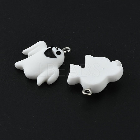 Halloween Themed Opaque Resin Pendants RESI-CJC0006-028C-1