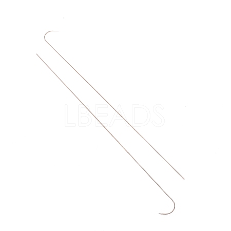 201 Stainless Steel Bented Beading Needles TOOL-WH0125-32B-1-1