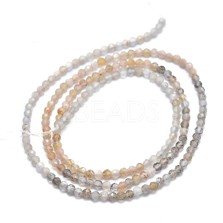 Natural Multi-Moonstone Beads Strands G-M353-A38-2mm-1