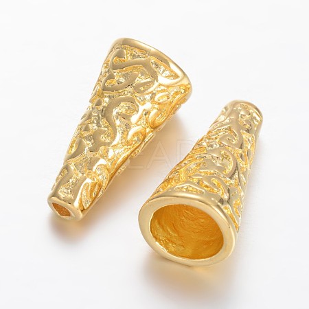 Apetalous Brass Bead Cones KK-F371-03G-1