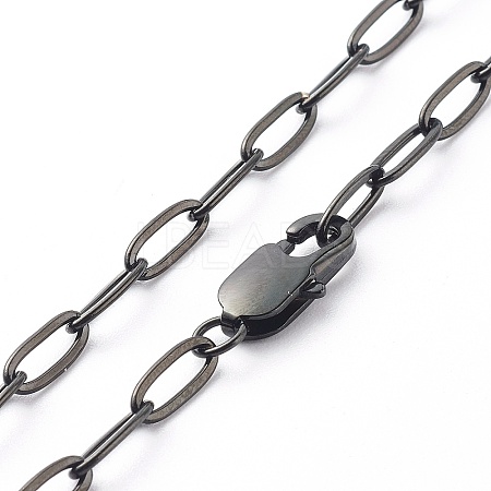 304 Stainless Steel Cable Chain Necklaces NJEW-JN03628-01-1