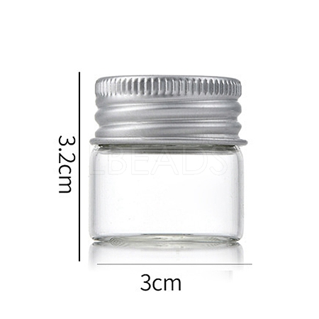 Clear Glass Bottles Bead Containers CON-WH0085-75A-01-1